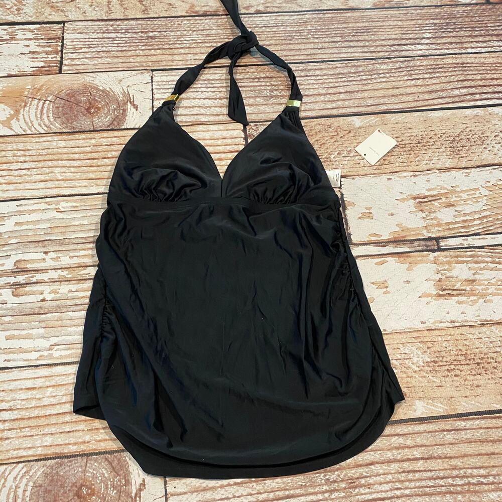 NEW Liz Lange maternity black swim tank top